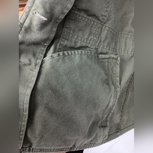 Olive Green Utility Chore DULUTH TRADING Women's Jacket (#1,377) - Picture 7 of 7